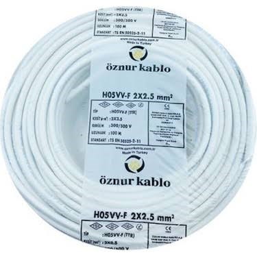 2x2.5 TTR Kablo (100 Metre) - ÖZNUR