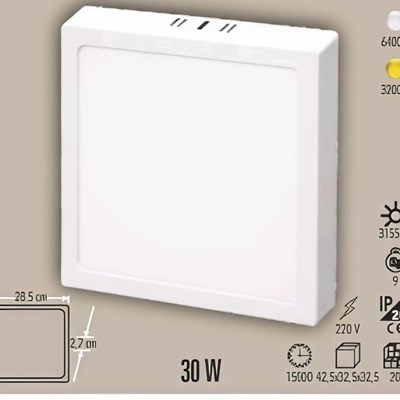 CATA 30 W SIVA ÜSTÜ PANEL KARE ( 5 ADET )