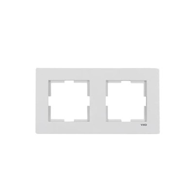 viko karre beyaz ikili çerçeve ( 10 adet )