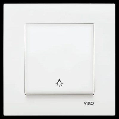 Viko Karre Light - Beyaz + ÇERÇEVE ( 12 adet )